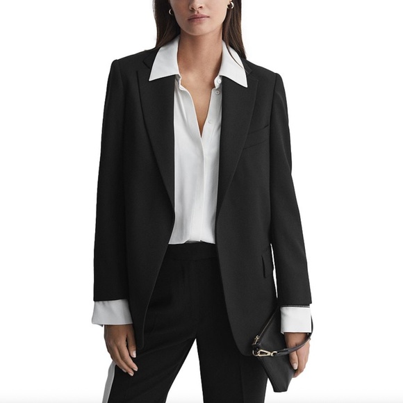 Reiss Alia Oversized Wool-Blend Blazer - Picture 1 of 7
